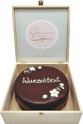 Gmeiners Wunschtext-Törtchen in der Holzbox
