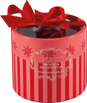Moccamandel in Präsentbox mit Schmuckband