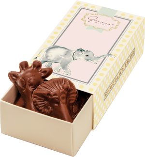 Kleine Schokoladenbox - Zootiere