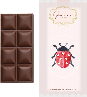 Vollmilchschokolade, Marienkäfer, 45g
