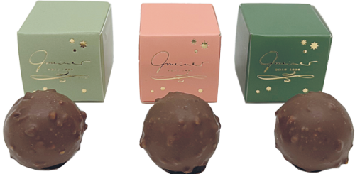 Produktbild Rochertrüffel-Würfel Weihnachten