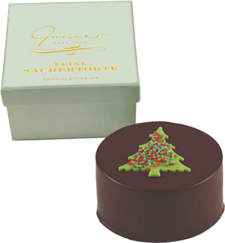 Produktbild Sacher-Törtchen - Motiv: Weihnachtsbaum