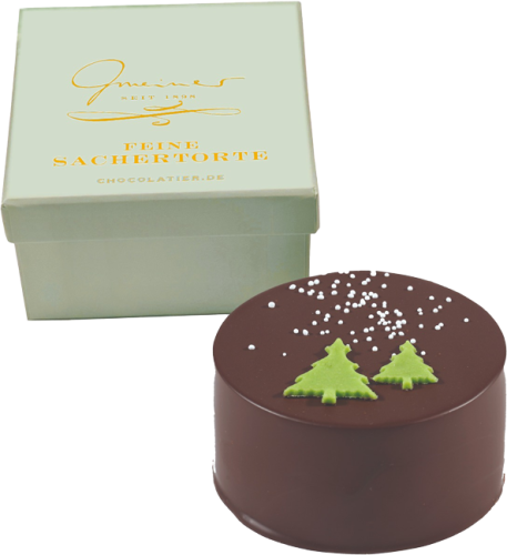 Produktbild Sacher-Törtchen - Motiv: Zwei Tannenbäume