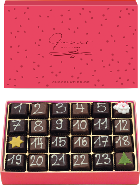 Produktbild Handgemachter Adventskalender - Geschenkbox