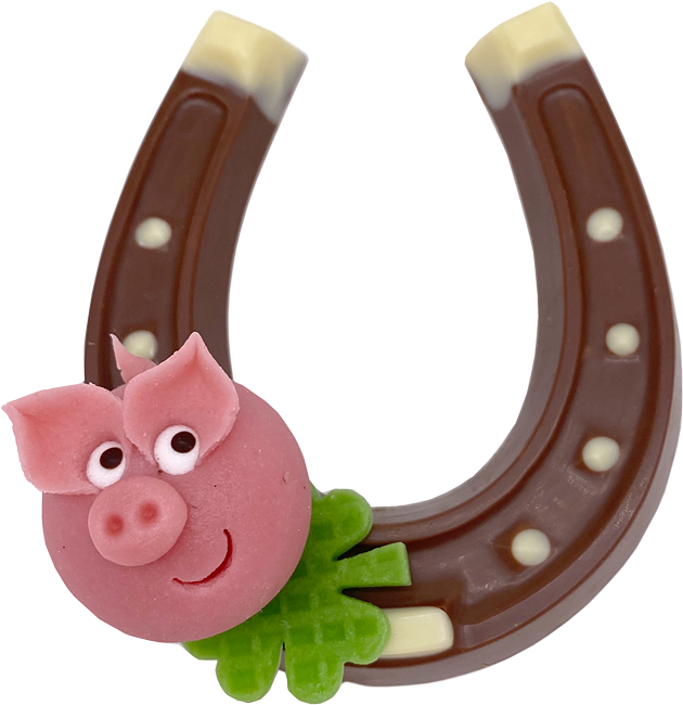 Produktbild Hufeisen-Glücksbringer mit Schweinchen