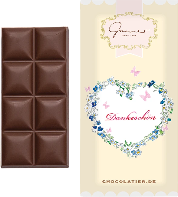 Produktbild Vollmilchschokolade, Dankeschön, 45g 