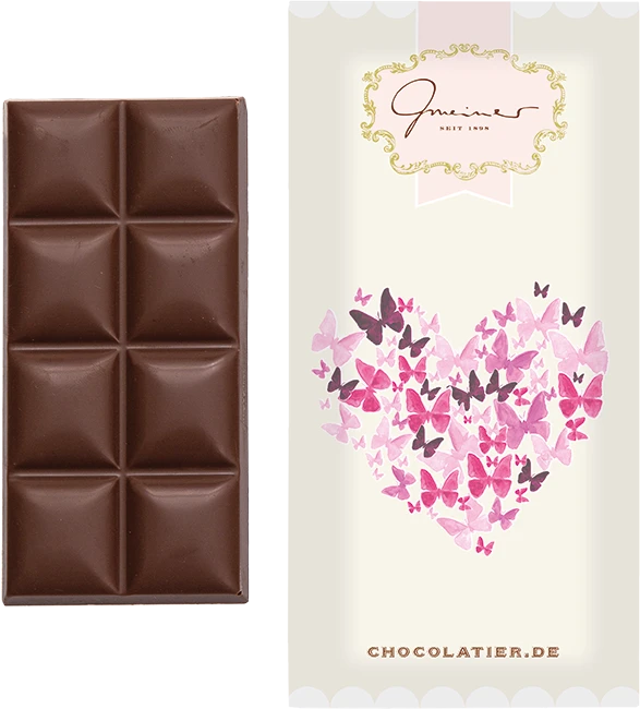 Produktbild Vollmilchschokolade, Schmetterling, 45g 