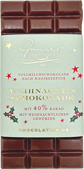 Produktbild Weihnachtsschokolade