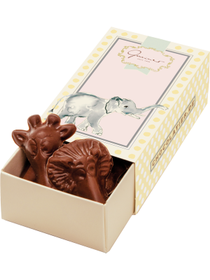 Kleine Schokoladenbox - Zootiere